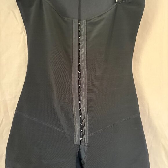 Shaperx Womens Black Open Bust Bodysuit/Fajas Tummy Control Size XL - Picture 3 of 12